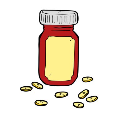 hapları karikatür kavanoz