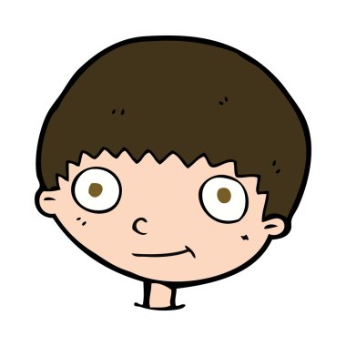 karikatür mutlu çocuk