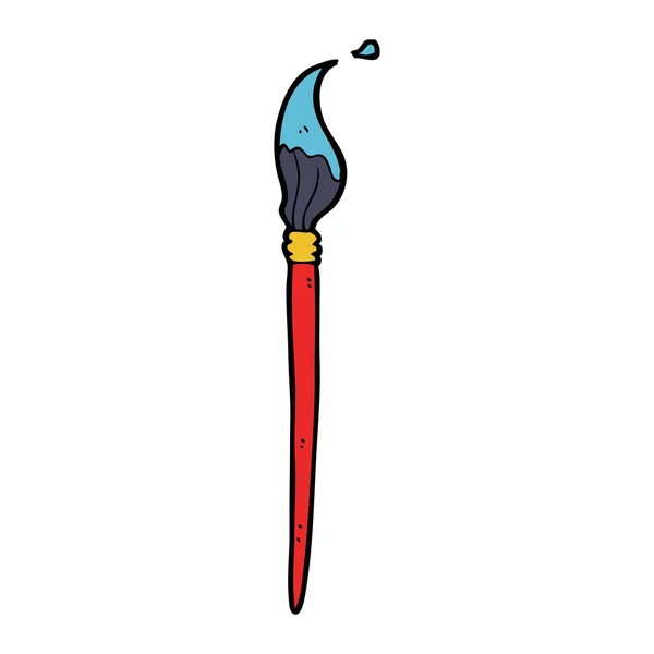 Brosse d'artiste de dessin animé — Image vectorielle