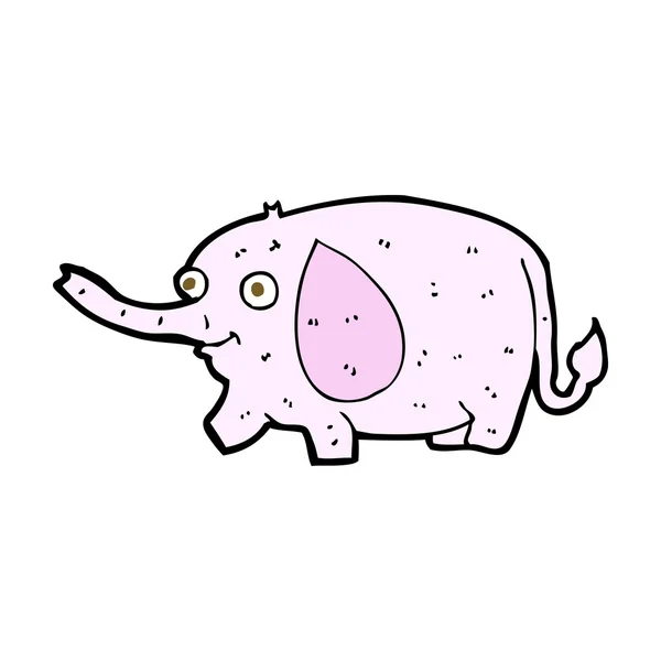 Tecknade roliga lite elefant — Stock vektor