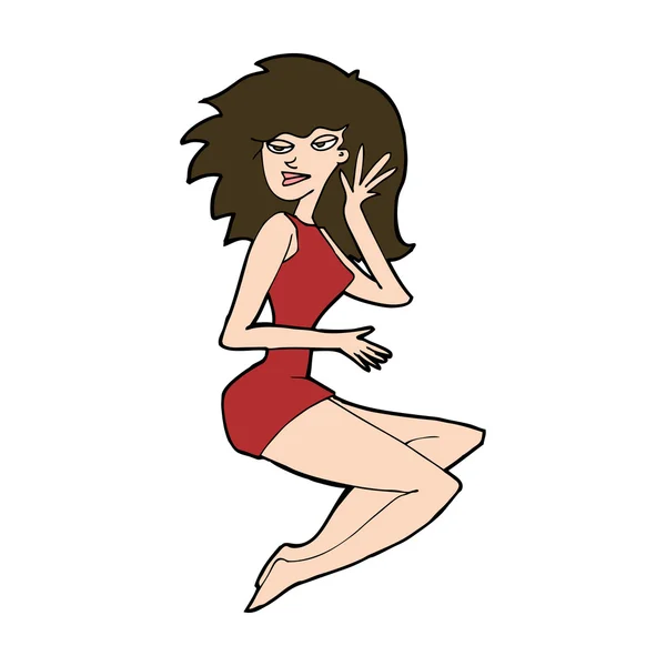 Cartoon sexy vrouw — Stockvector