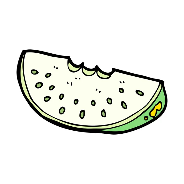 Tranche de melon dessin animé — Image vectorielle
