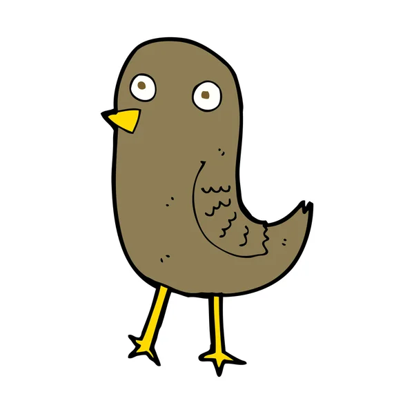 Grappige cartoon vogel — Stockvector