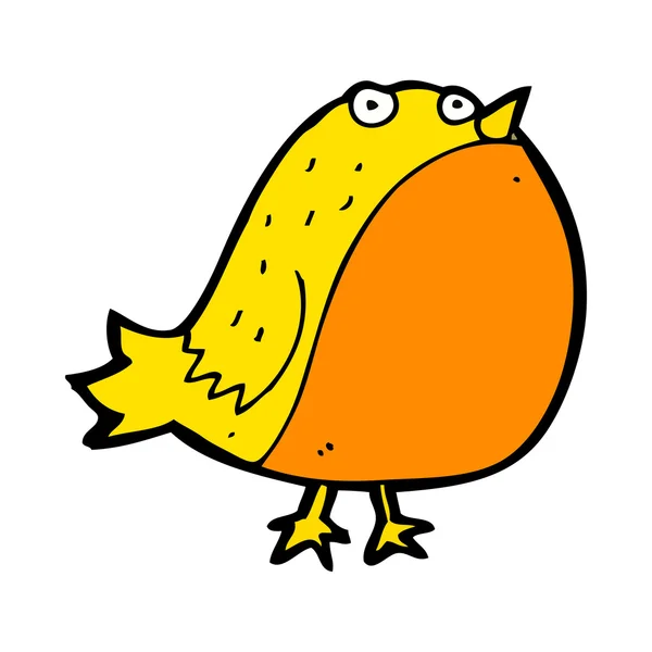 Cartoon fat bird — Stock Vector