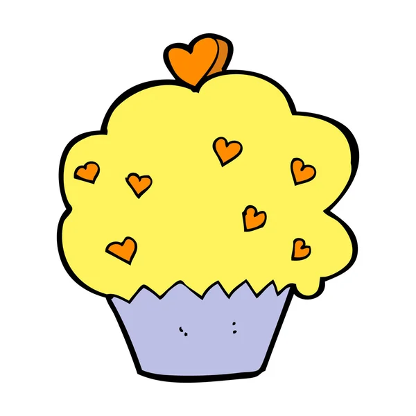 Cupcake de bande dessinée — Image vectorielle