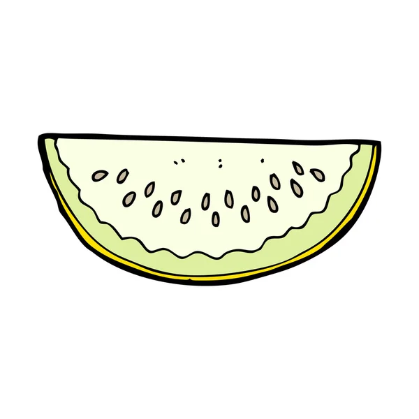 Rebanada de melón de dibujos animados — Vector de stock