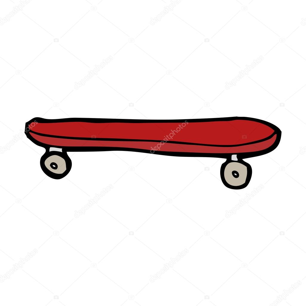 cartoon skateboard