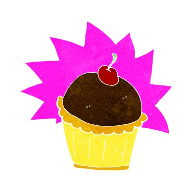 karikatür cupcake