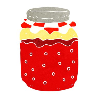 karikatür reçel kavanoz