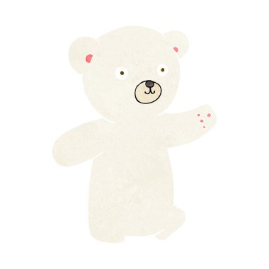 karikatür kutupsal ayı yavrusu