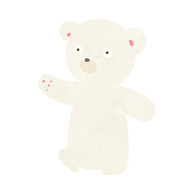 karikatür kutupsal ayı yavrusu