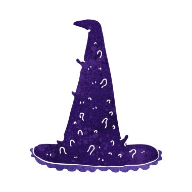 Çizgi film hayaleti cadı şapkası.