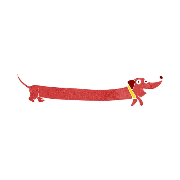 Desenho animado dachshund — Vetor de Stock