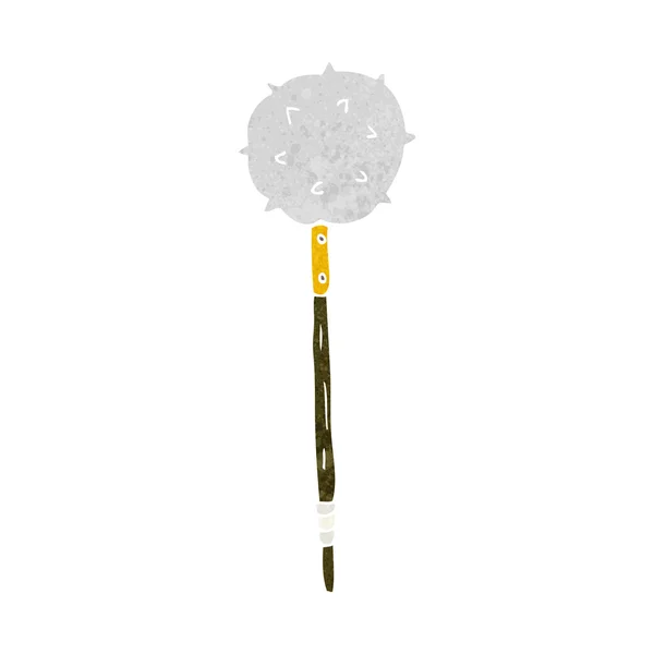 Cartoon medieval mace — Stock Vector