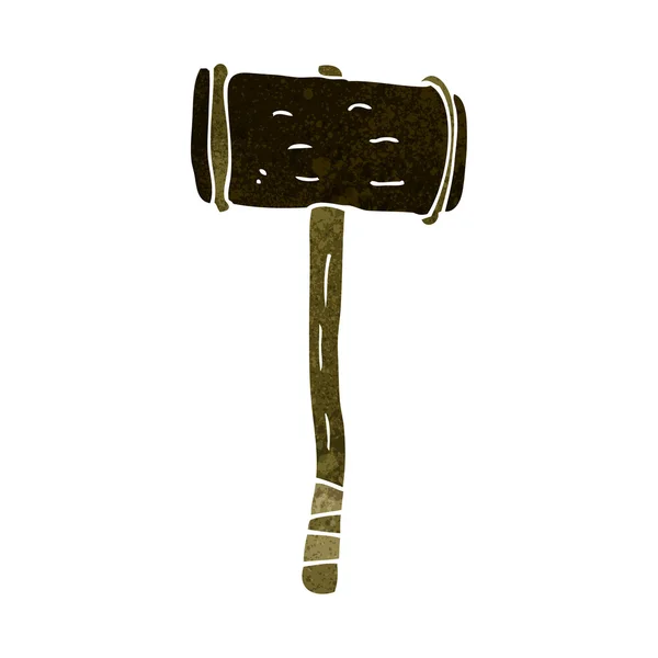 Cartoon wooden hammer — Stock Vector