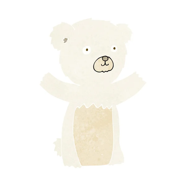 Sevimli çizgi kutup ayısı — Stok Vektör