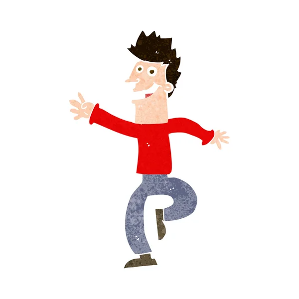 Cartoon gelukkig man — Stockvector