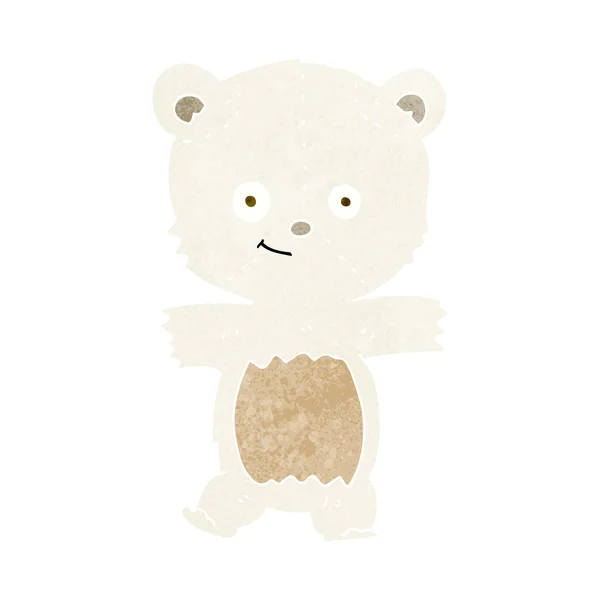 Cute cartoon polar bear — Stockvector