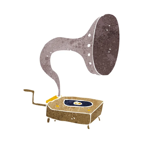 Cartoon gramophone — Stock Vector