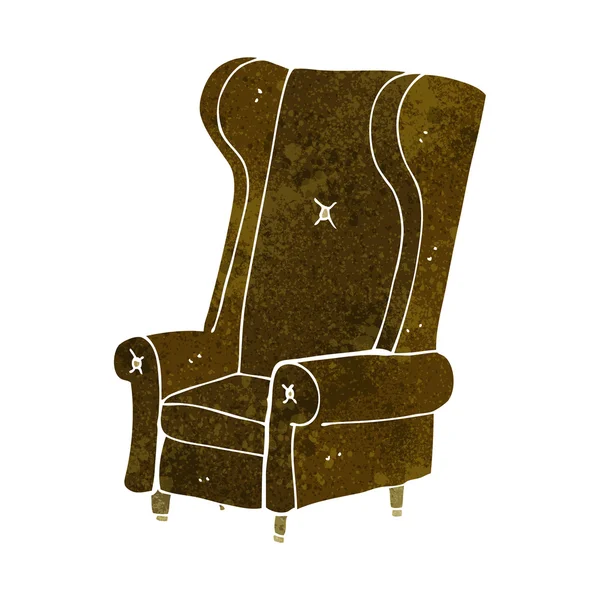 Vieille chaise de dessin animé — Image vectorielle