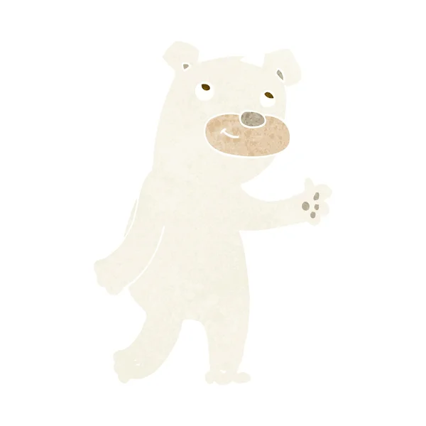 Cute cartoon polar bear — Stockvector