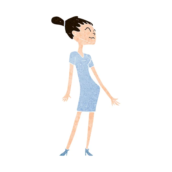 漫画の女性のドレス — ストックベクタ