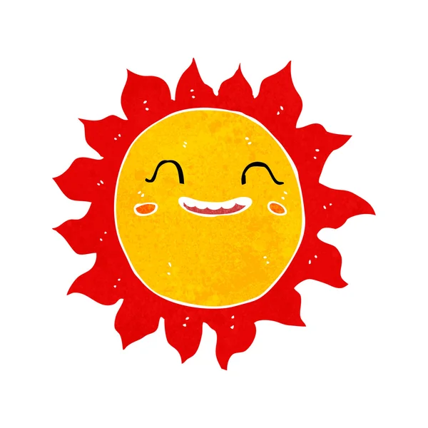 Dibujos animados sol feliz — Vector de stock