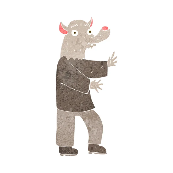 Loup-garou dessin animé — Image vectorielle