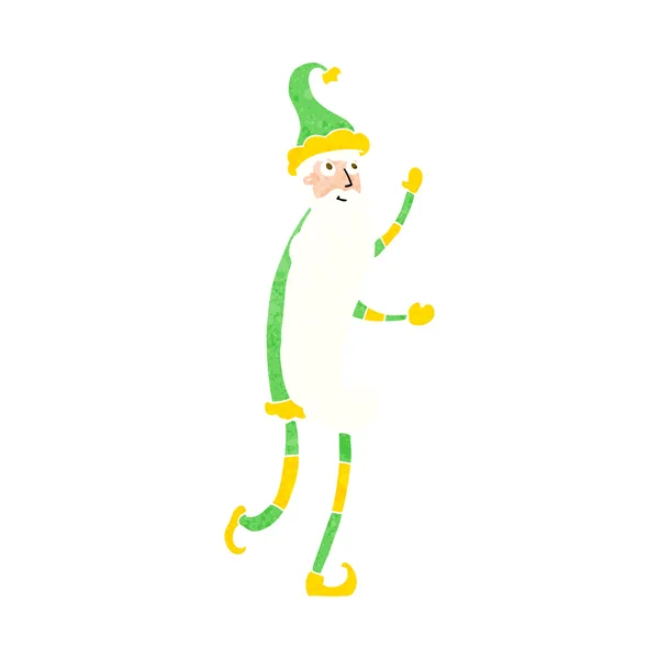 Cartoon skinny santa — Stock vektor