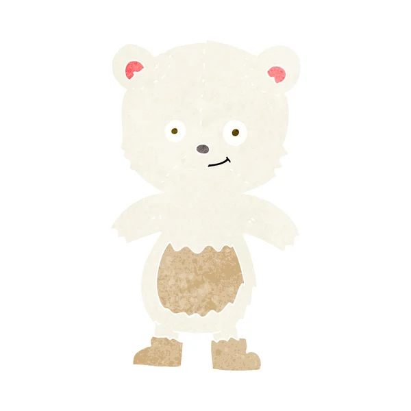 Kreslený mává lední medvěd — Stockový vektor