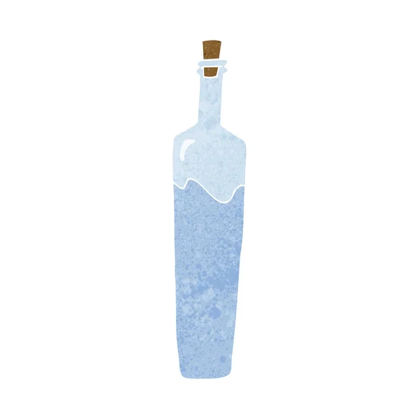 Cartoon posh bottle — Stock Vector