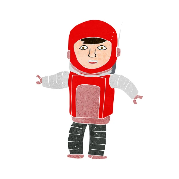 Astronauta de dibujos animados — Vector de stock