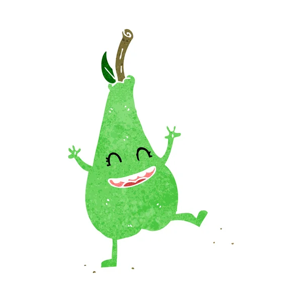 Cartoon glückliche tanzende Birne — Stockvektor