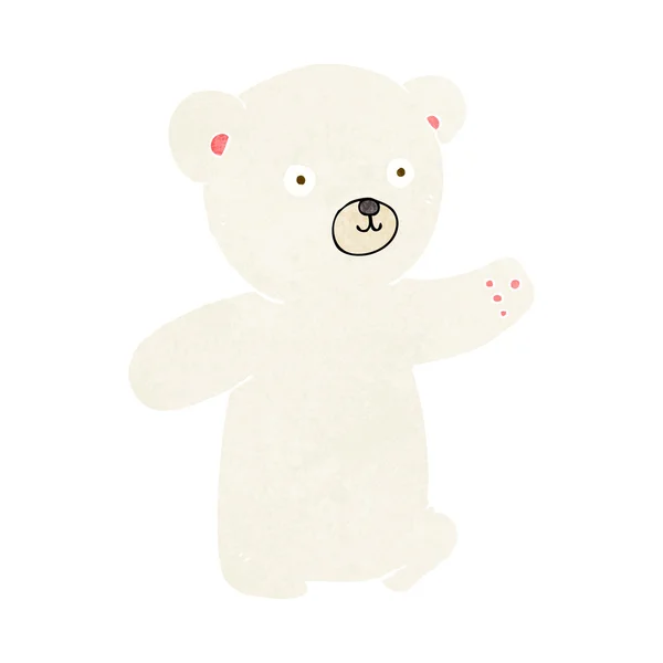 Cartoon polar bear cub — Stock Vector