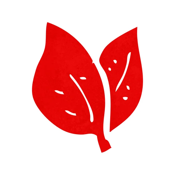 Tecknad blad symbol — Stock vektor