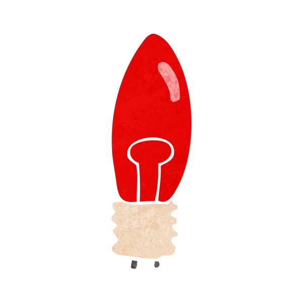 Dibujos animados bombilla roja — Vector de stock