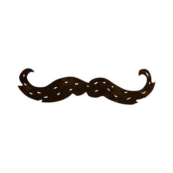 Símbolo de bigote de dibujos animados — Vector de stock