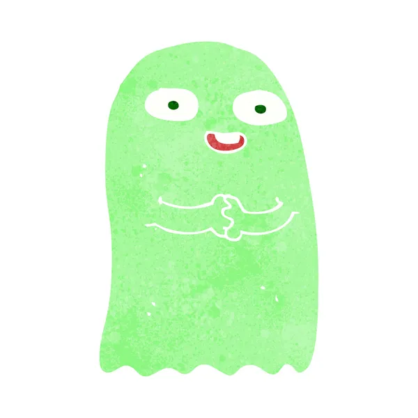 Funny cartoon ghost — Stock Vector