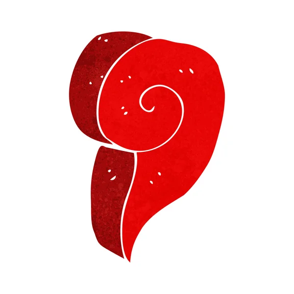 Dessin animé symbole tourbillon décoratif — Image vectorielle