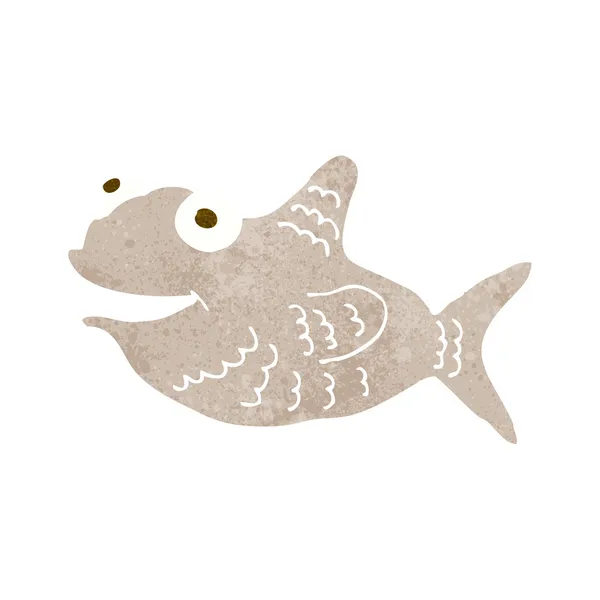 Szczęśliwy rybę kreskówki — Wektor stockowy
