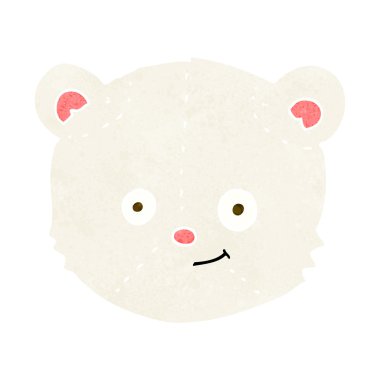 karikatür kutup ayısı kafasını