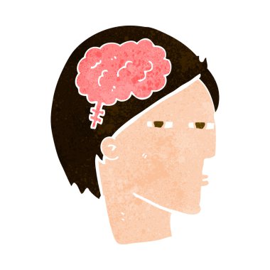 Çizgi filmci dikkatli düşünüyor.