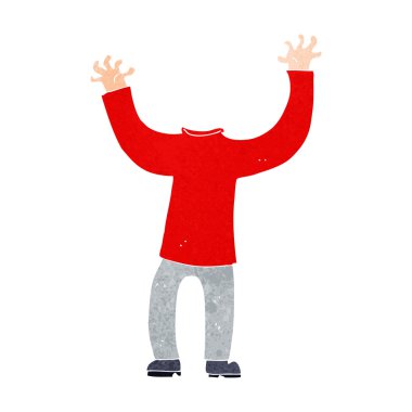 karikatür başsız vücut