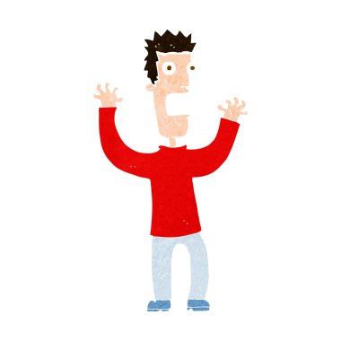 dehşete adam çizgi film