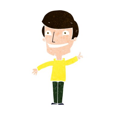 Çizgi filmdeki sırıtan adamın fikri