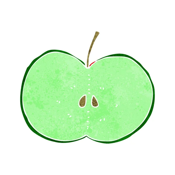 Caricature tranches de pomme — Image vectorielle