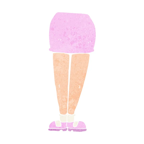 Dibujos animados piernas femeninas — Vector de stock