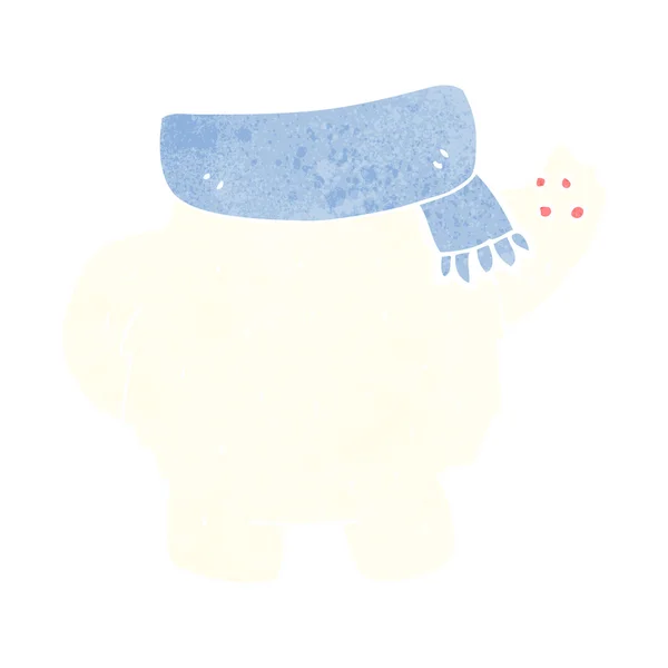 북극곰 몸 만화 (혼합과 일치 하거나 자신의 사진을 추가) — 스톡 벡터