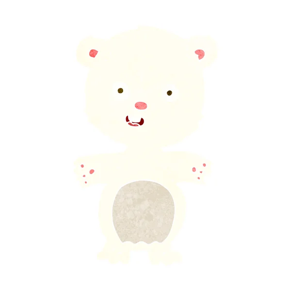Schattige ijsbeer cartoon — Stockvector