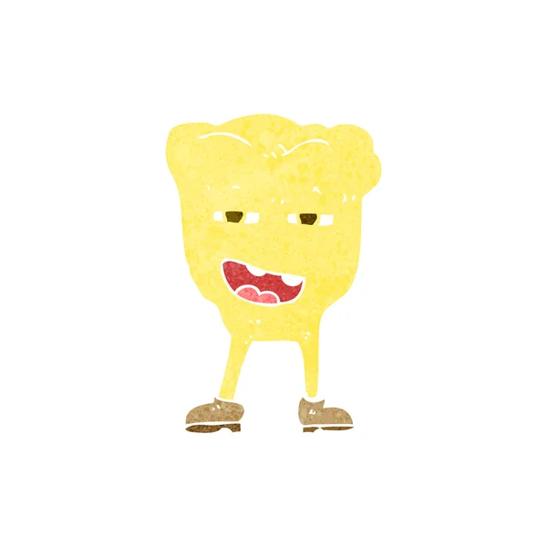 Cartoon rotten tooth character — Stock Vector